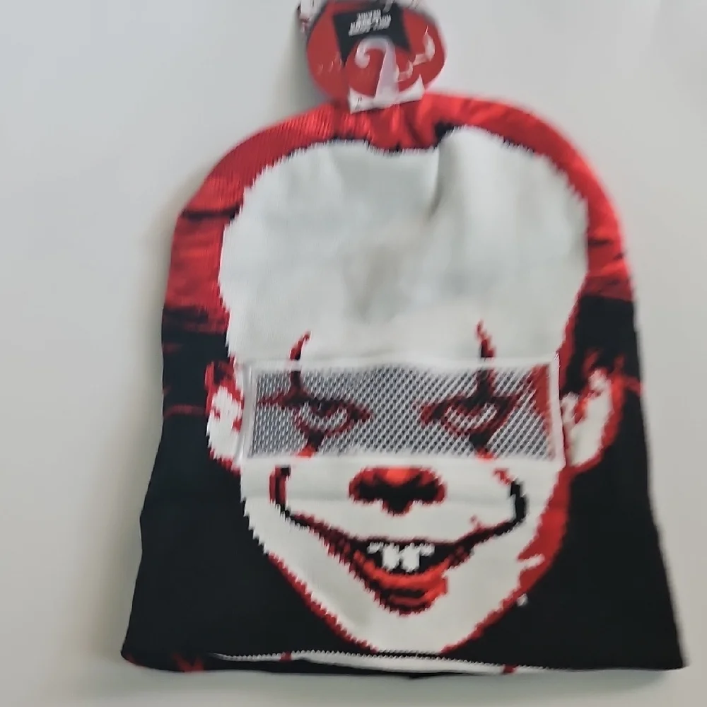 Chapter Red and Black Knit Beanie